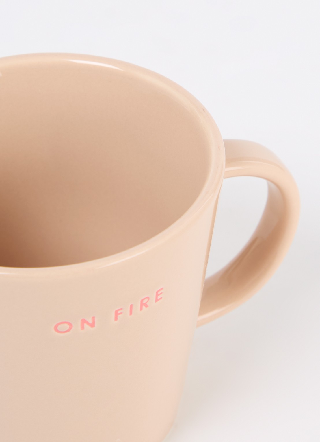 Vondels On Fire Mok 35 cl - voorkant 2 donkerbeige