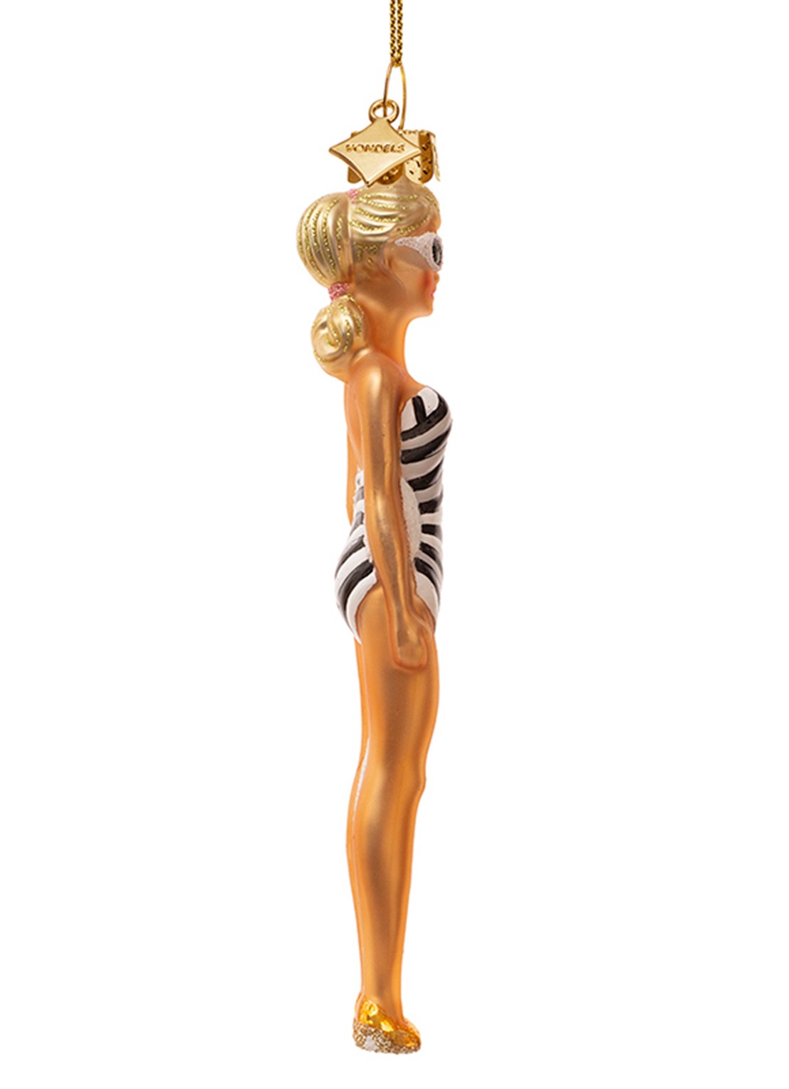 Vondels Originele Barbie Pop 1959 kersthanger 14 cm - achterkant 2 multicolor