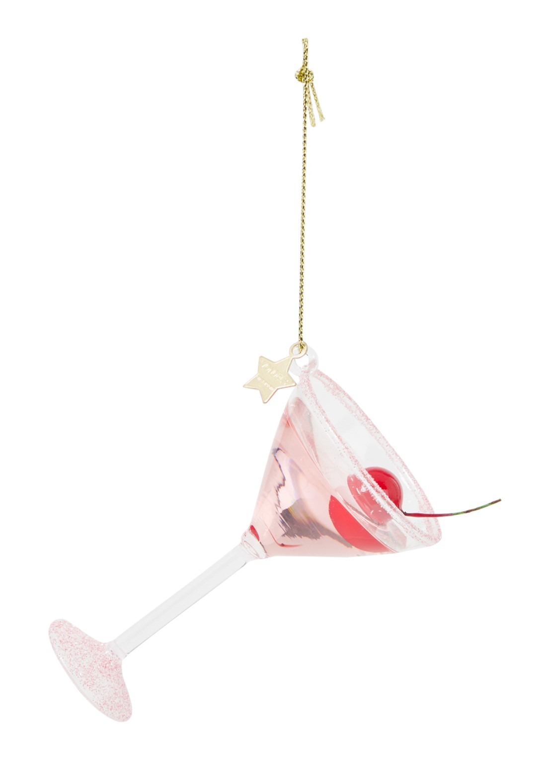 Vondels pink cosmopolitan cocktail H9.5cm - voorkant 2 roze