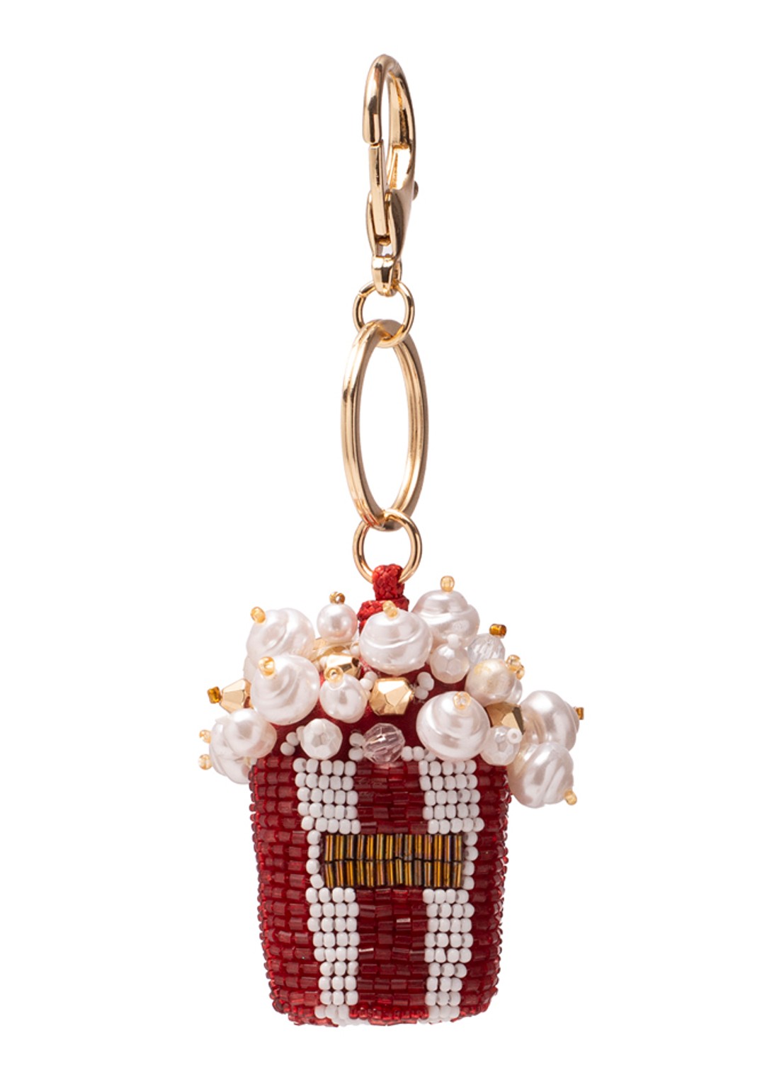 Vondels Popcorn sleutelhanger - voorkant rood