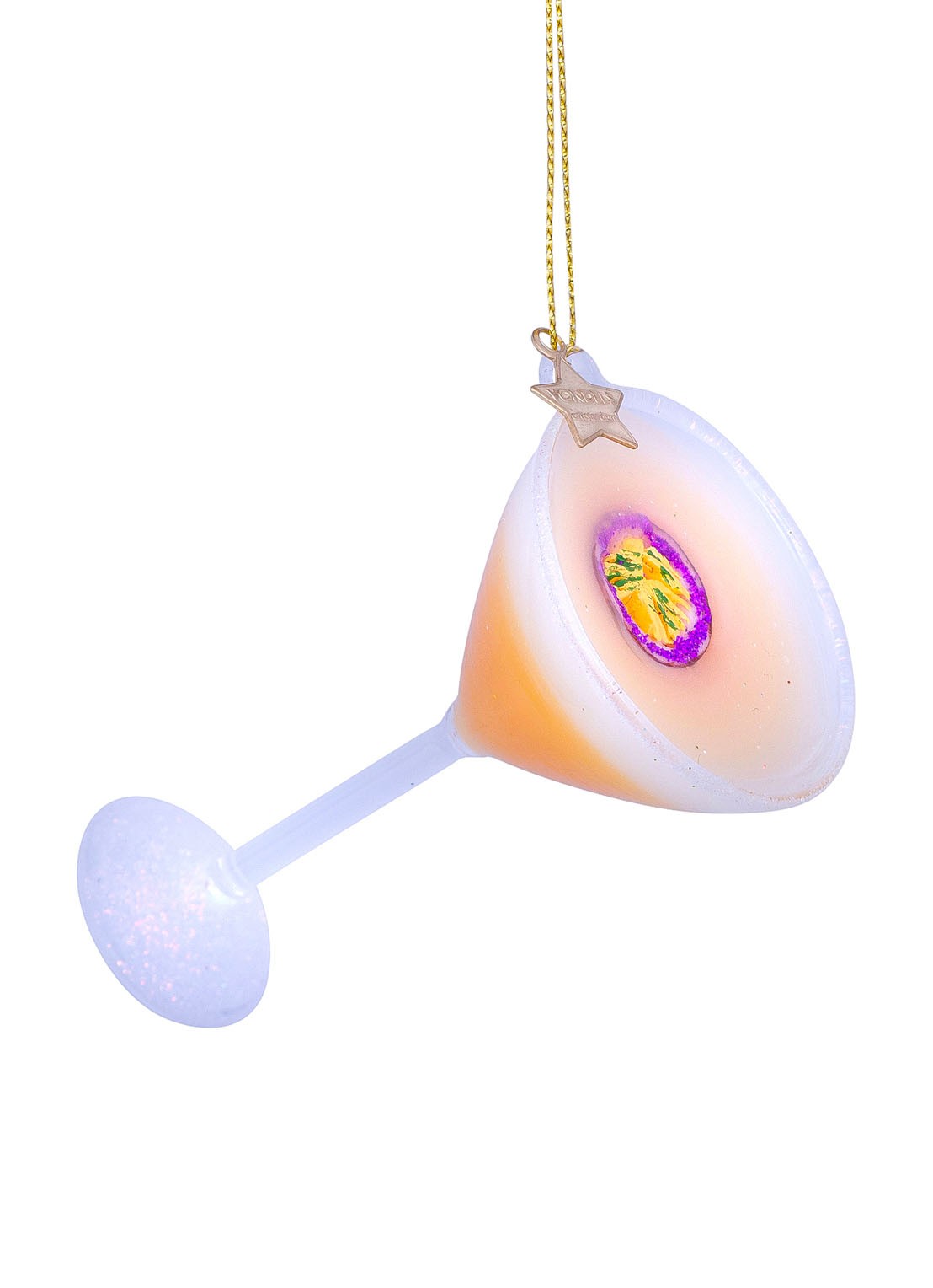 Vondels Pornstar Martini kersthanger 9 cm - voorkant multicolor
