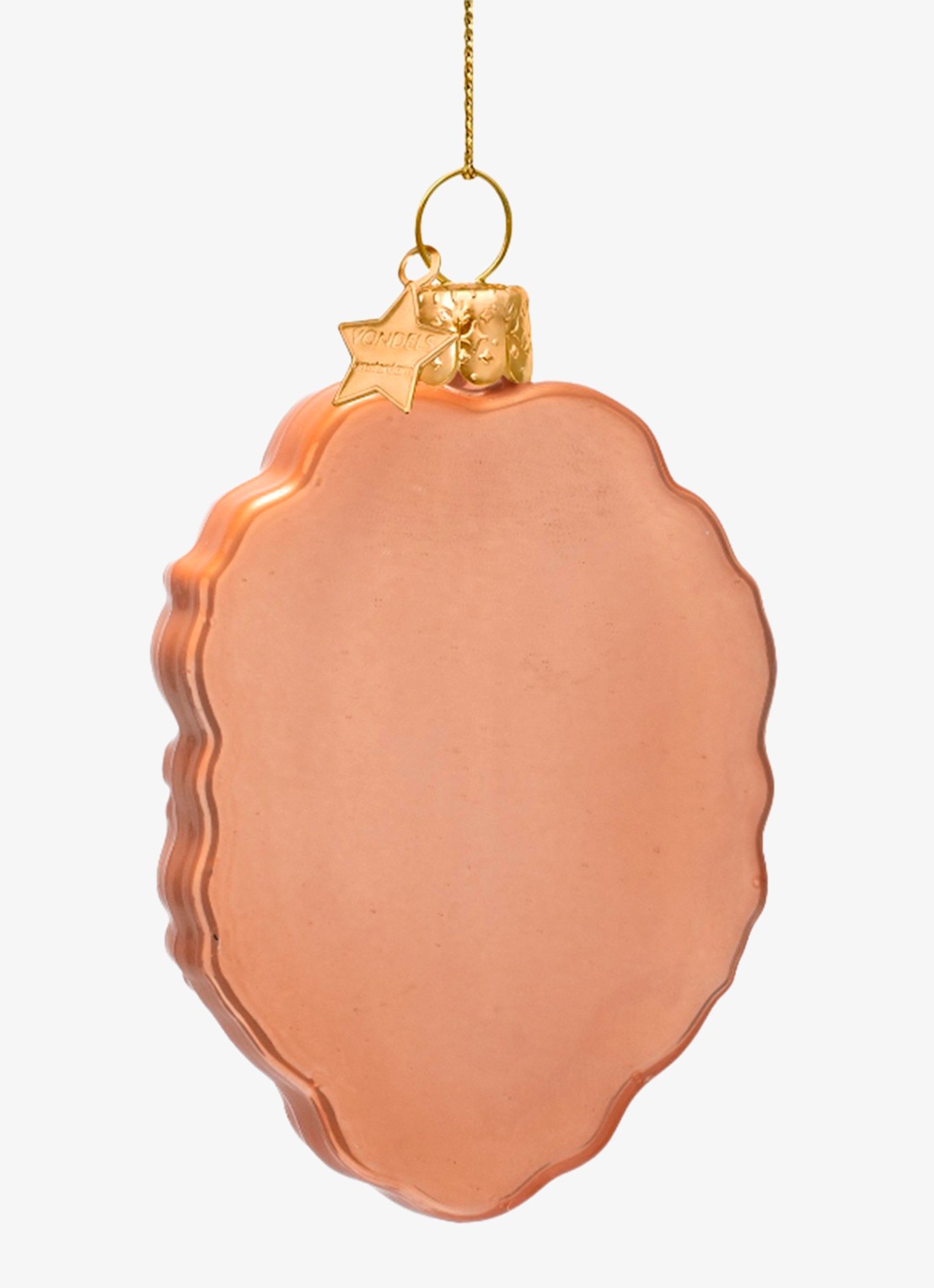 Vondels Press for Spa Day Knop kersthanger 9 cm - achterkant 2 goud