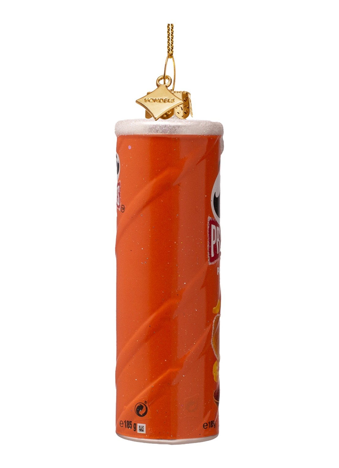 Vondels Pringles Paprika kersthanger 12 cm - detail 3 oranje