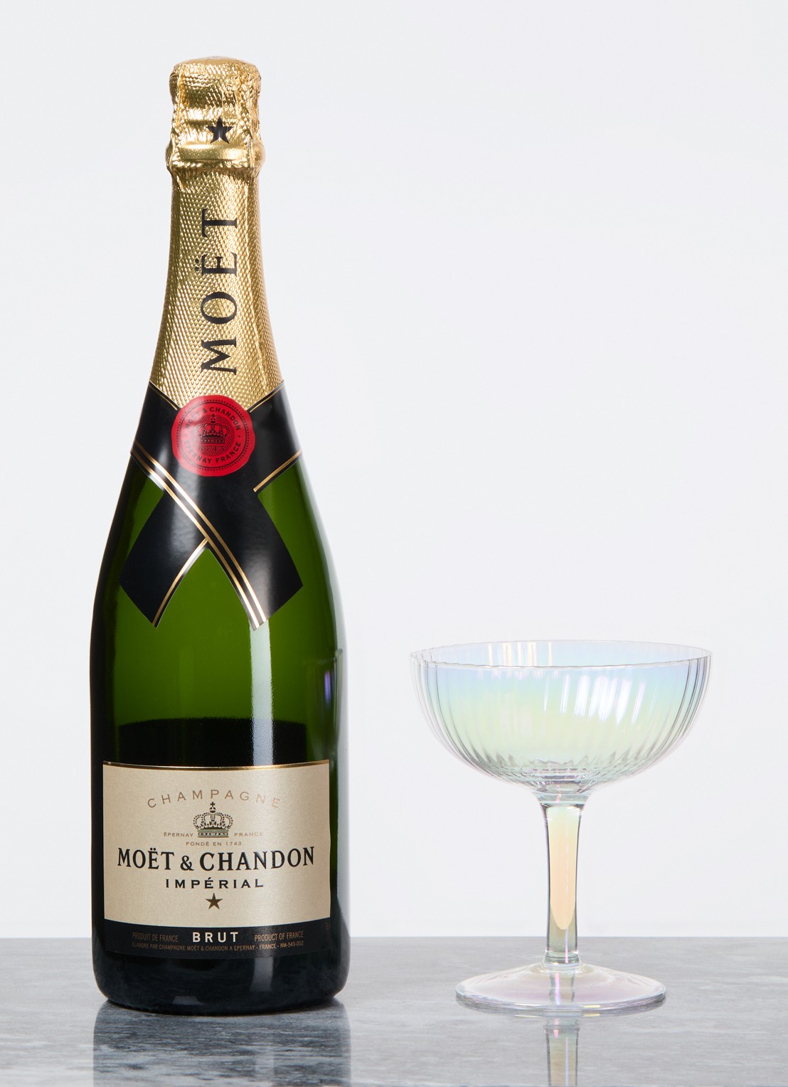 Vondels Ripple Luster champagne glas 15 cl set van 2 - voorkant 2 transparant