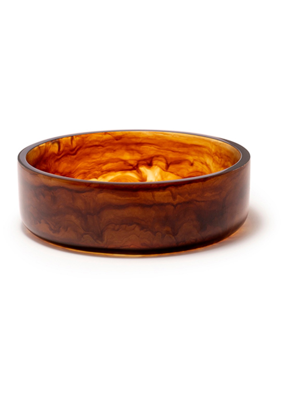 Vondels Schaal 17,5 cm - voorkant bruin