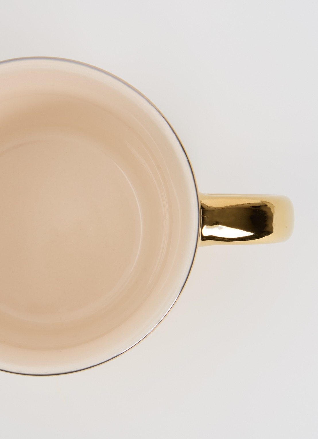 Vondels Shine Bright cappuccino kopje 25 cl - voorkant 2 goud