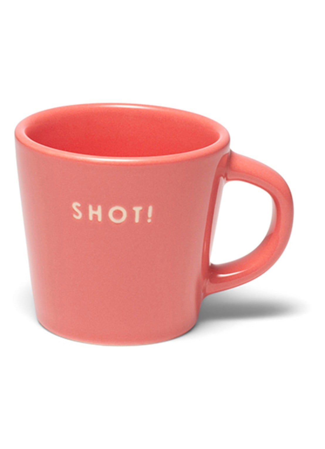 Vondels Shot espressokopje 8 cl - voorkant koraal