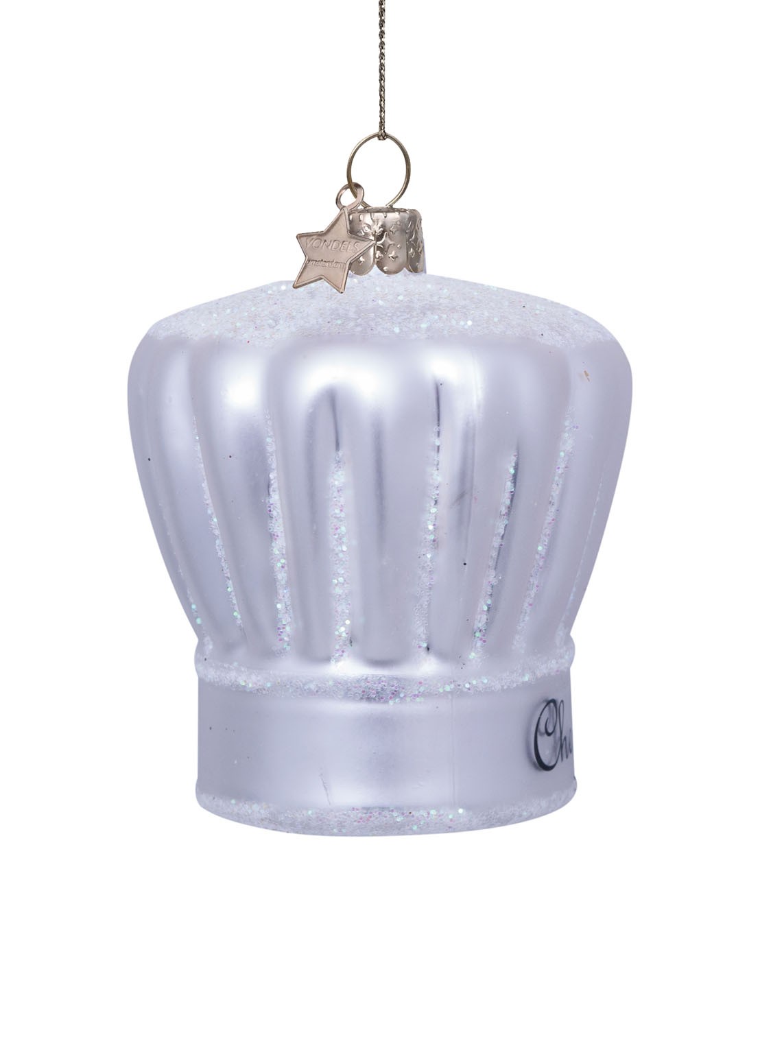 Vondels silver chef's hat H7cm - detail 4 multicolor