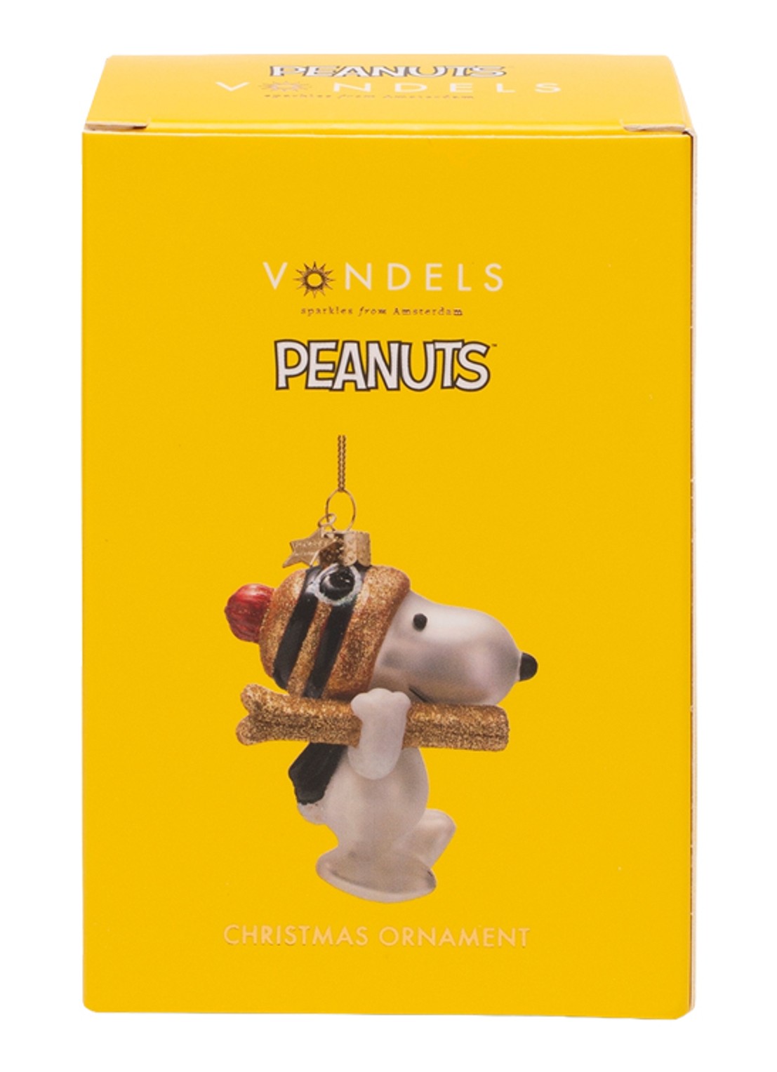 Vondels Skies Snoopy kersthanger 9,5 cm - detail 5 wit