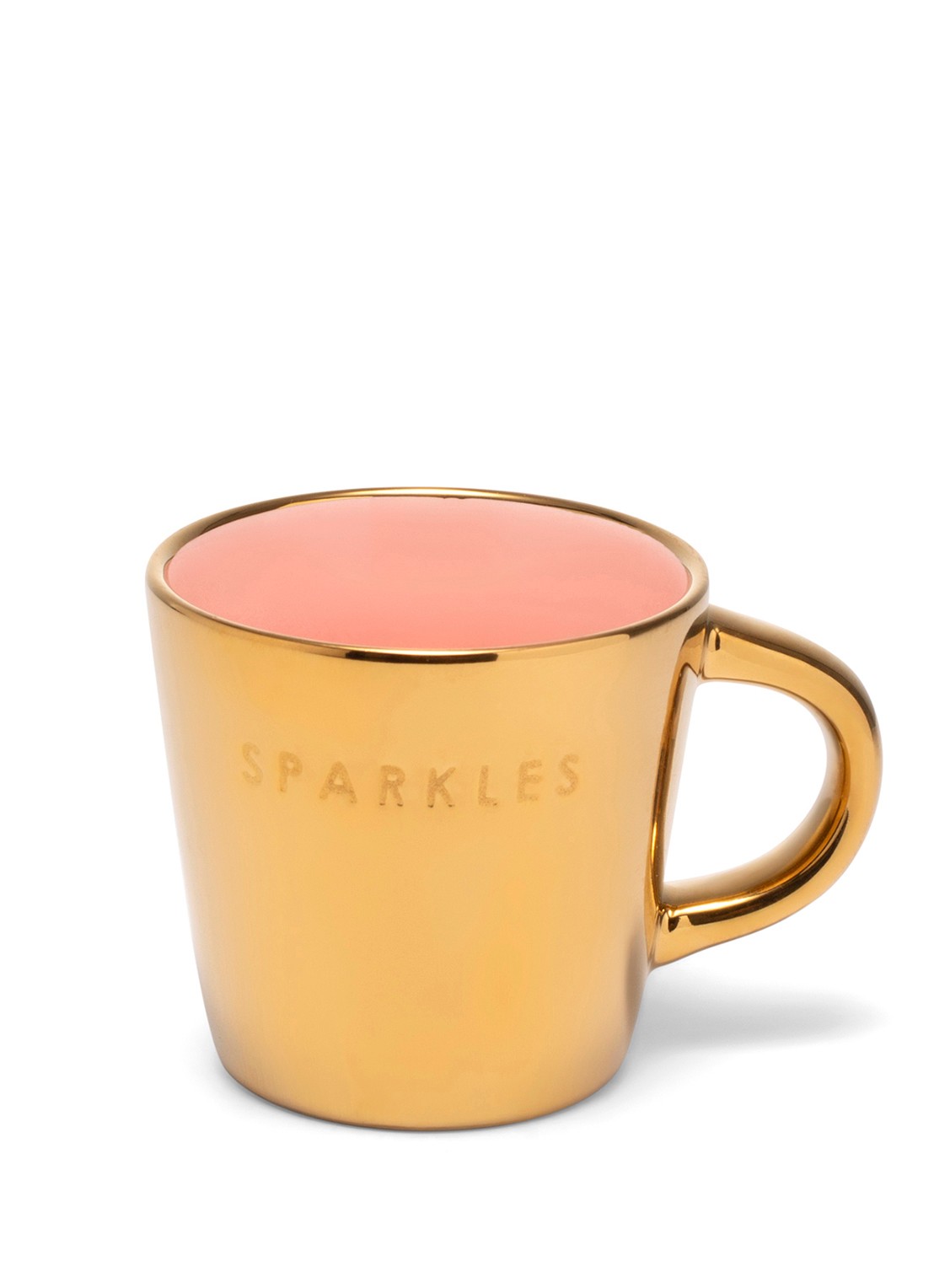 Vondels Sparkles espressokopje 8 cl - voorkant goud