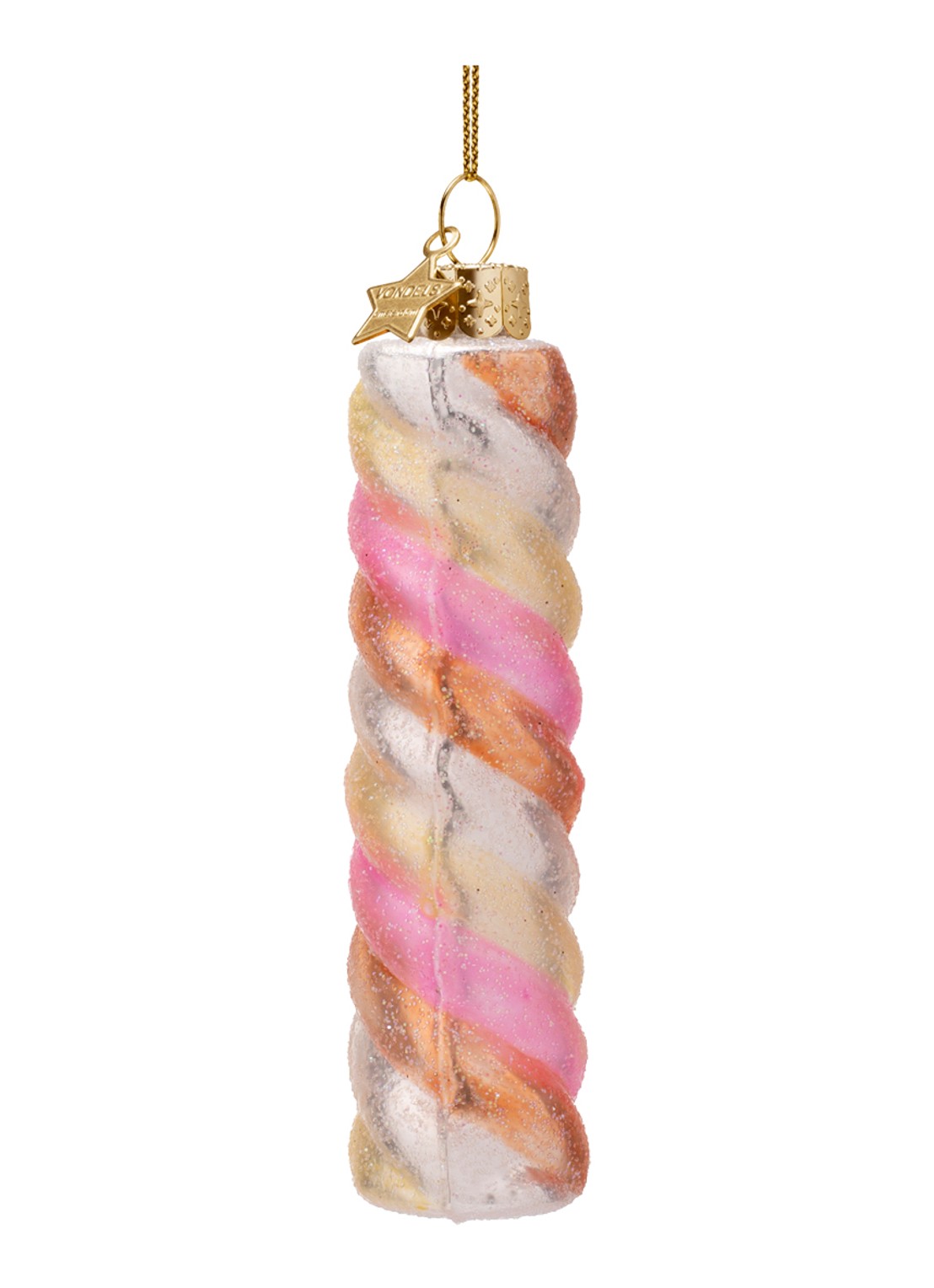 Vondels Spekje kersthanger 10 cm - detail 5 roze