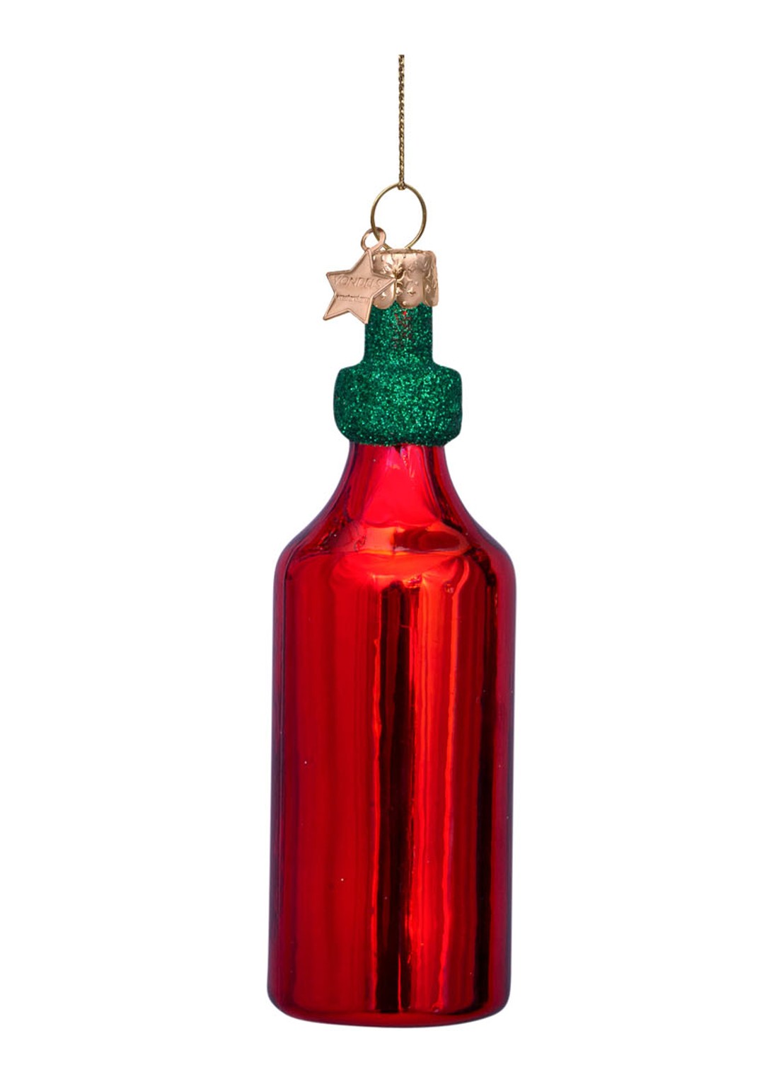 Vondels Sriracha Saus kersthanger 11,5 cm - detail 3 rood