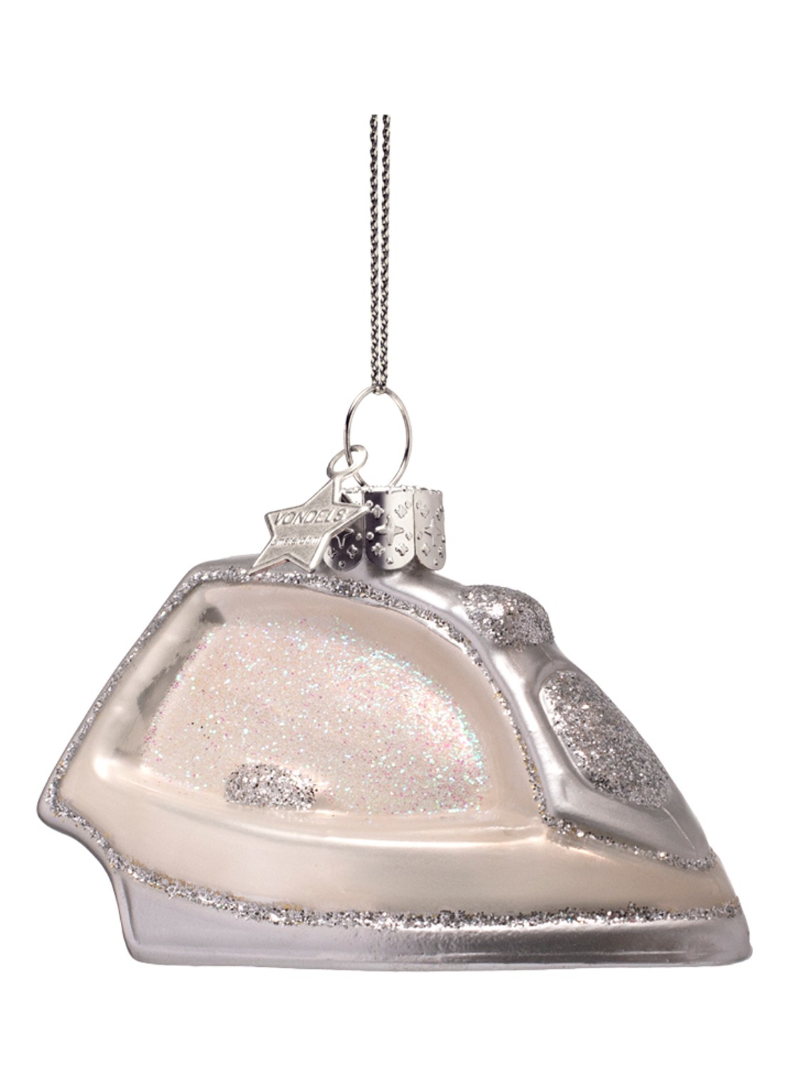 Vondels Stomer kersthanger 5 cm - detail 4 wit
