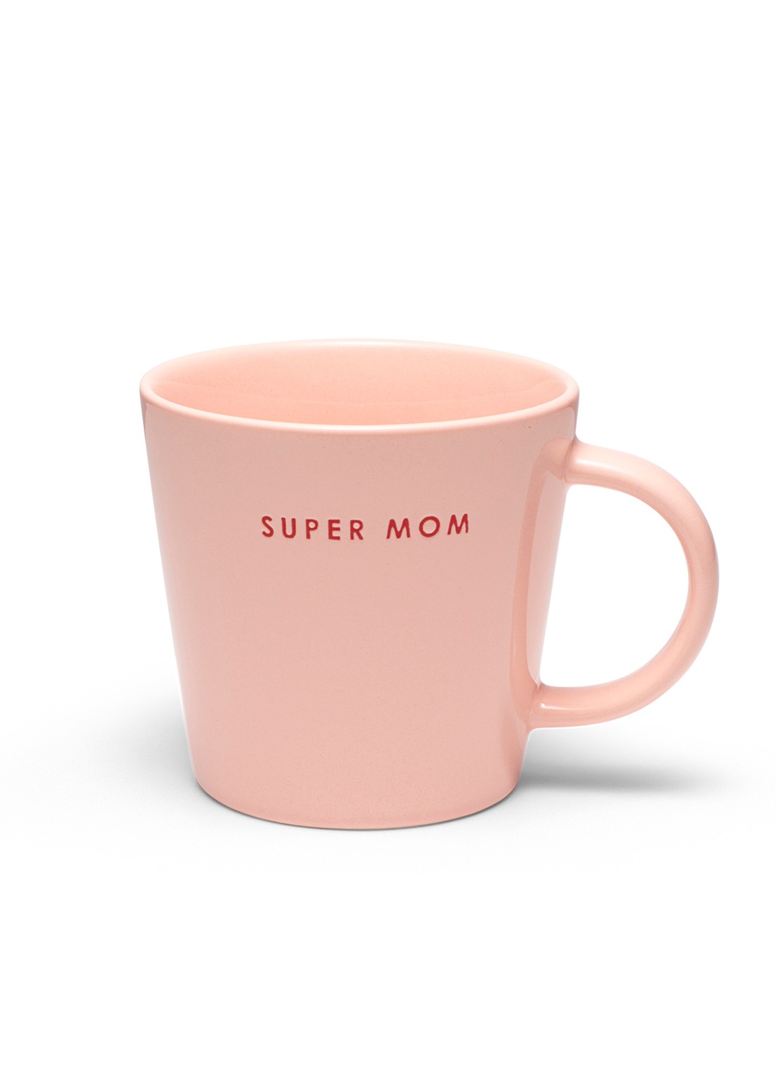 Vondels Super Mom mok 35 cl - voorkant lichtroze