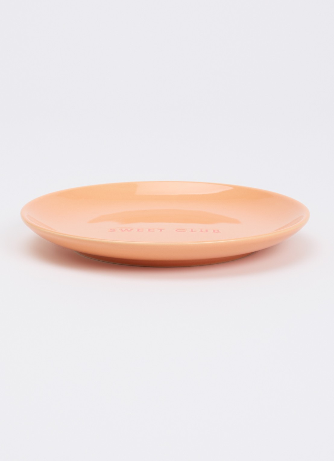 Vondels Sweet Club gebaksbordje 16 cm - voorkant 2 oranje