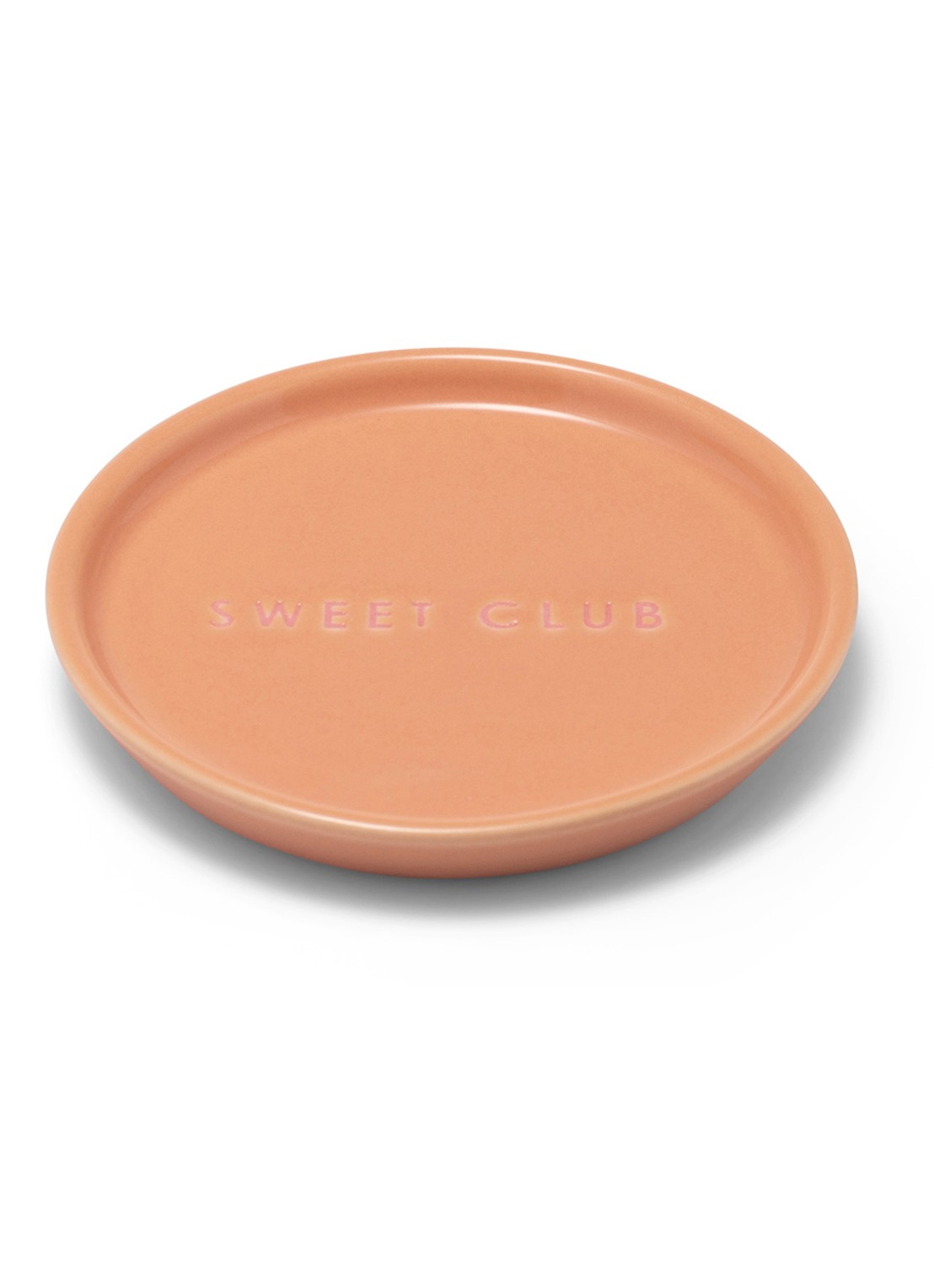 Vondels Sweet Club gebaksbordje 8,5 cm - voorkant oranje