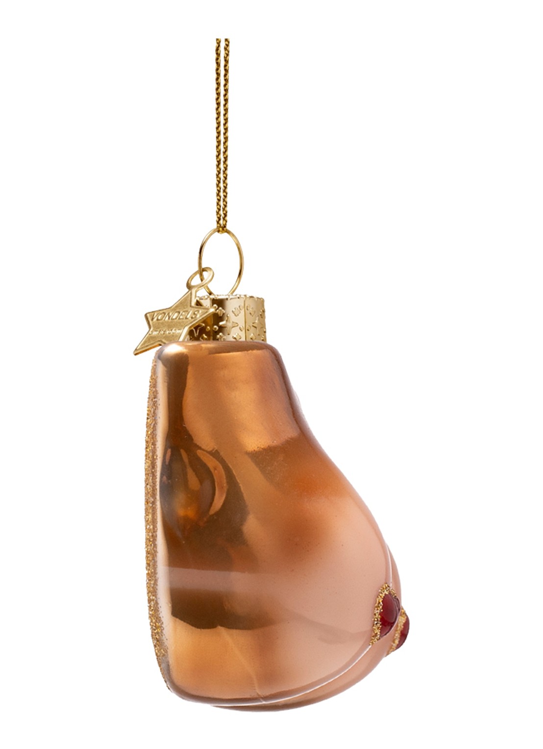 Vondels Tanline kersthanger 6 cm - detail 4 bruin