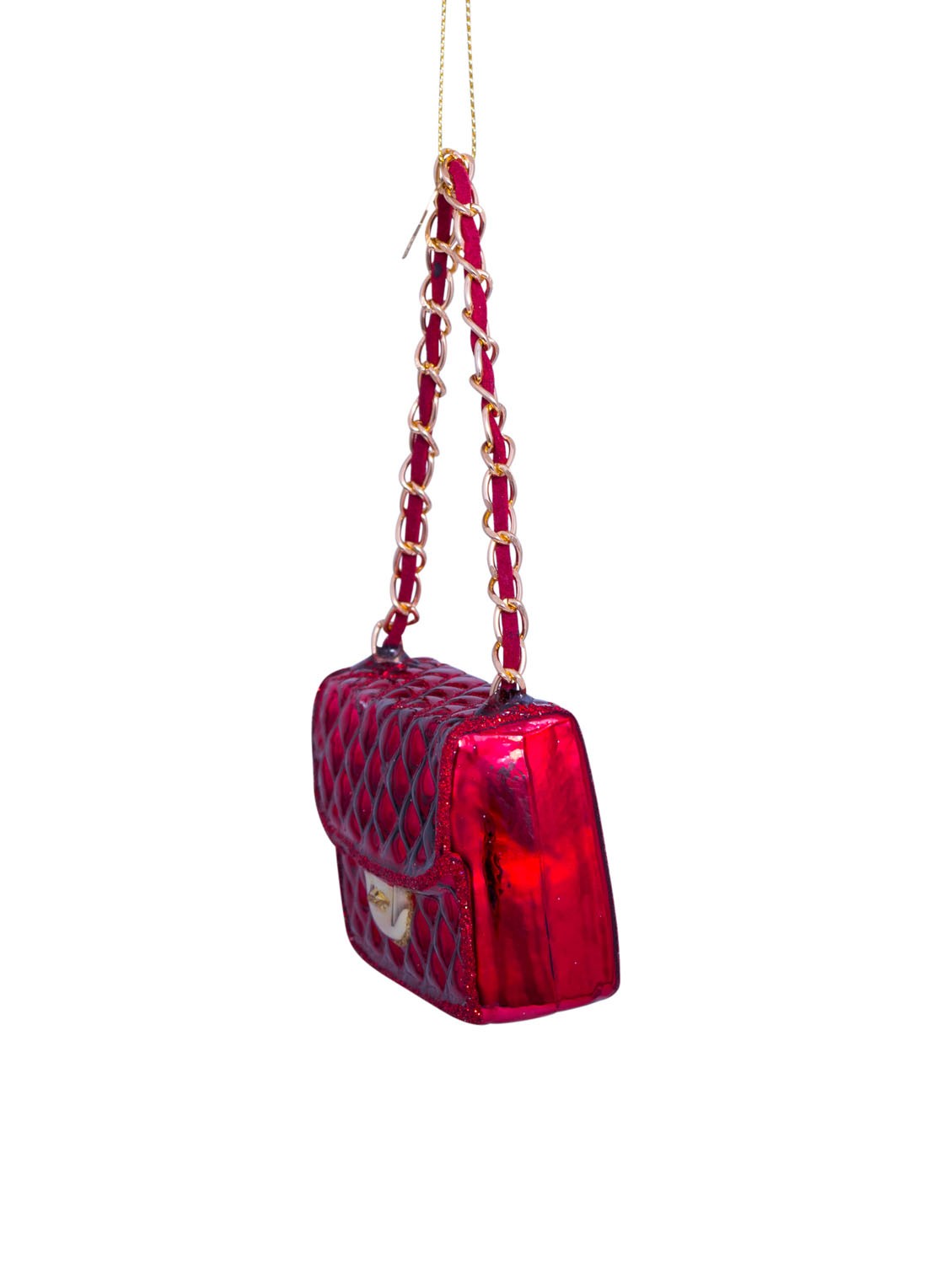 Vondels Tas kersthanger 5,5 cm - detail 2 rood