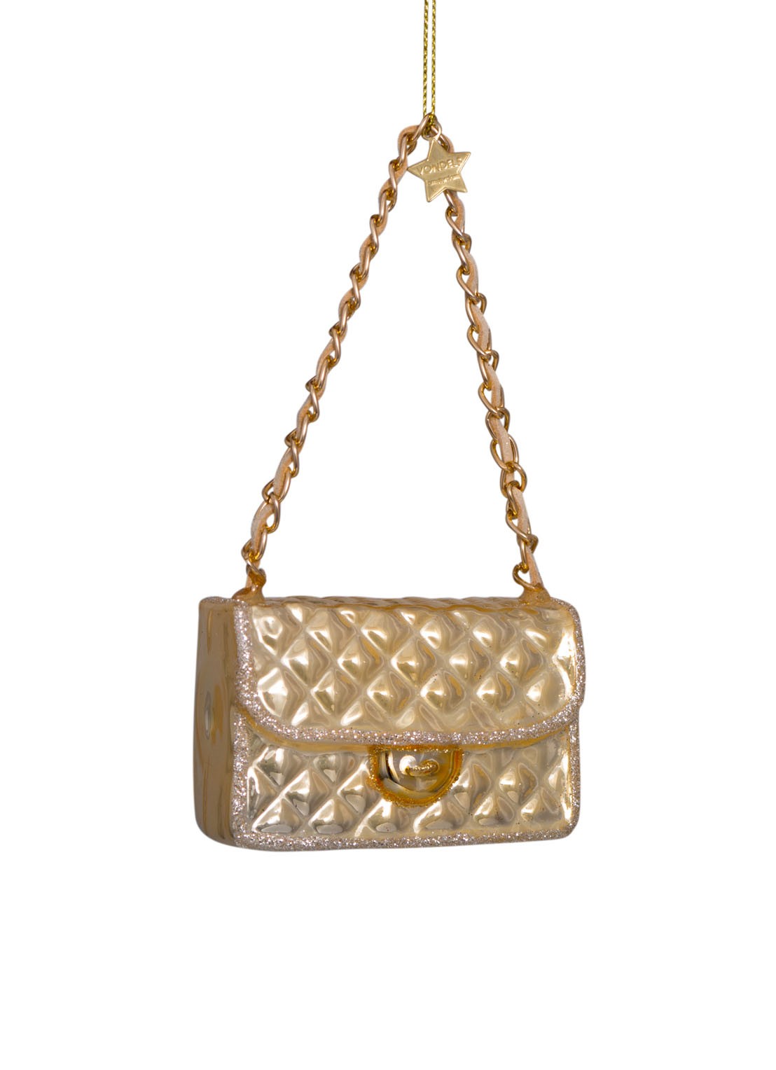 Vondels Tas kersthanger 5,5 cm - detail goud