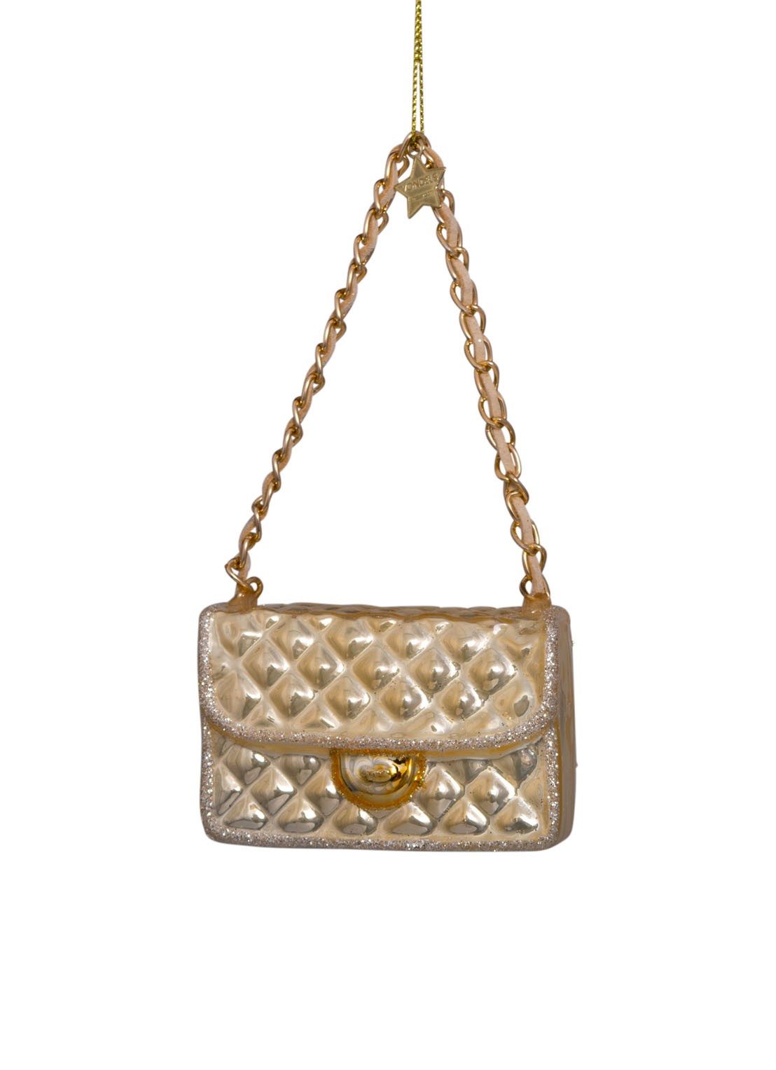 Vondels Tas kersthanger 5,5 cm - voorkant 4 goud