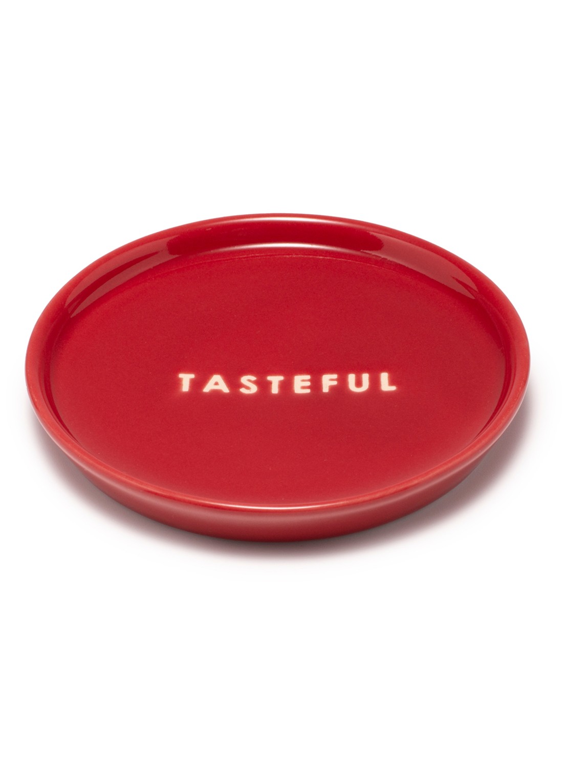 Vondels Tasteful gebaksbordje 8,5 cm - voorkant 2 rood