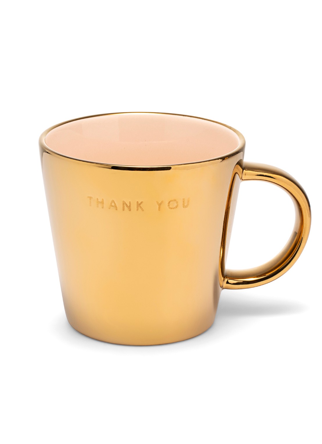Vondels Thank You mok 35 cl - voorkant goud