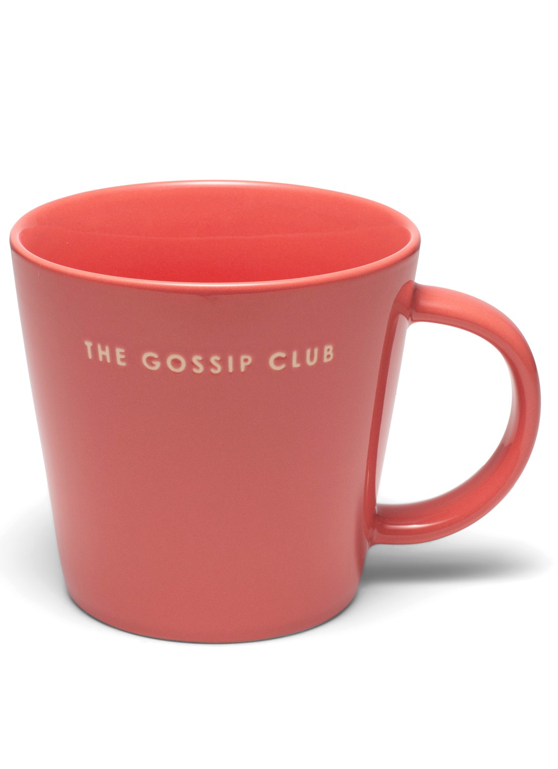 Vondels The Gossip Club mok 50 cl - voorkant koraal