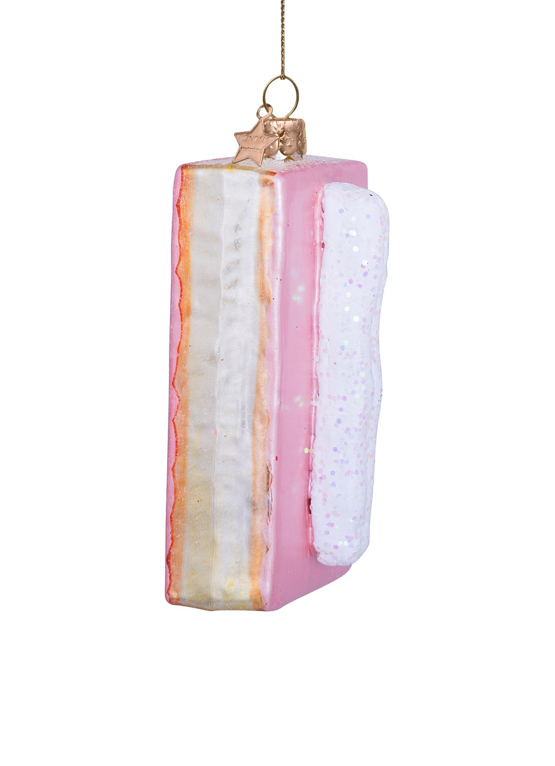 Vondels Tompouce kersthanger 10 cm - detail 5 multicolor