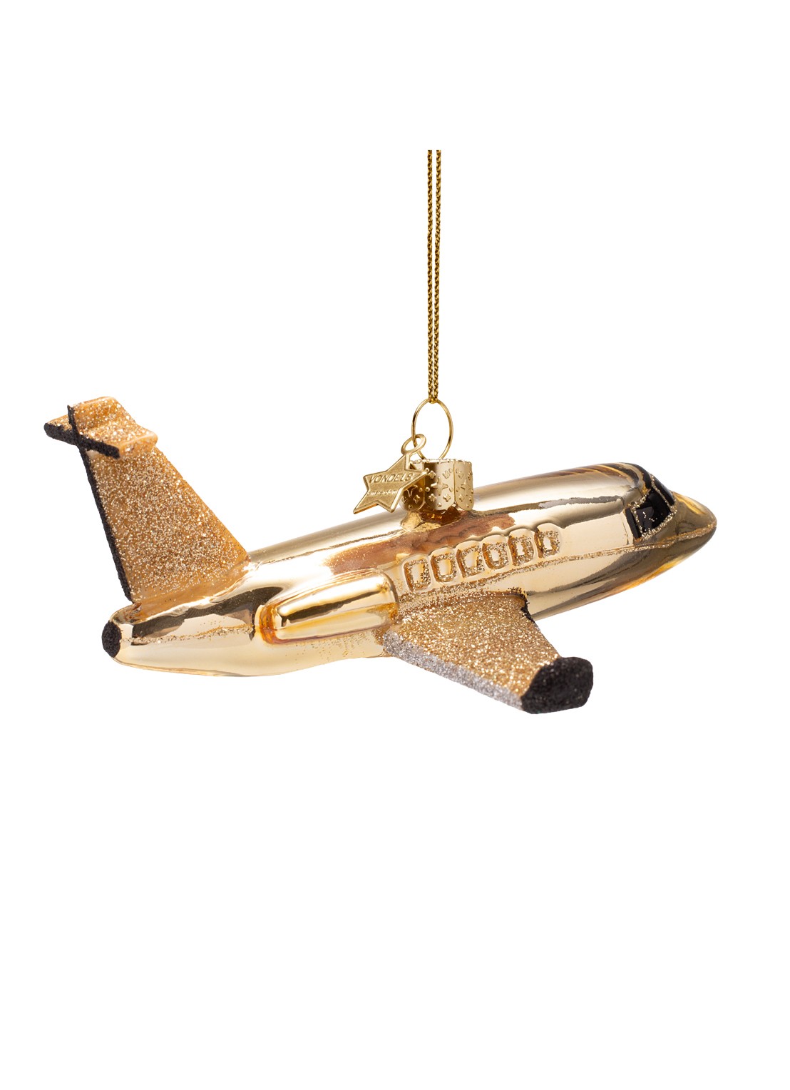 Vondels Vliegtuig 5,5 cm - detail goud