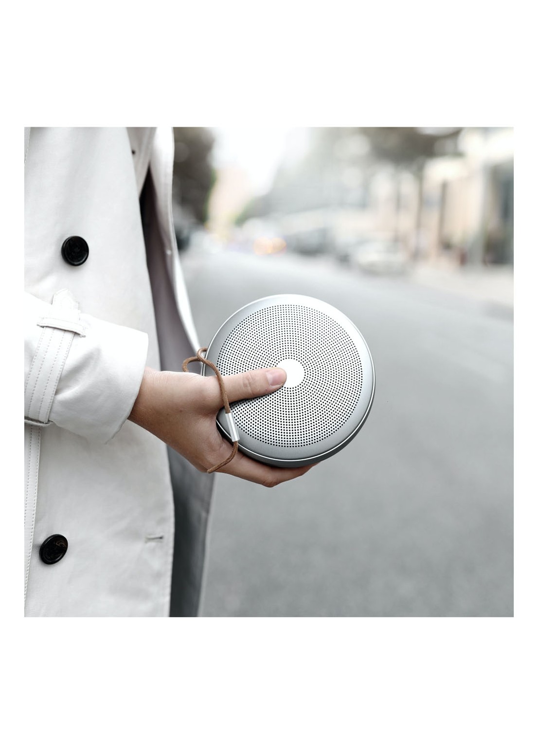 Vonmählen Airbeats draadloze bluetooth speaker - voorkant 2 zilver
