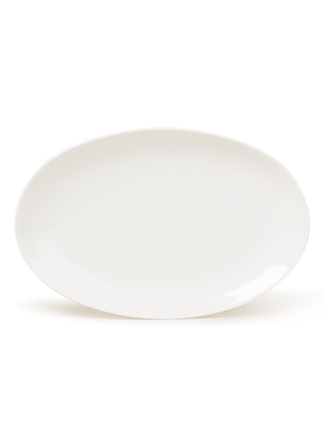 vtwonen Basic serveerschaal 25 cm - voorkant wit