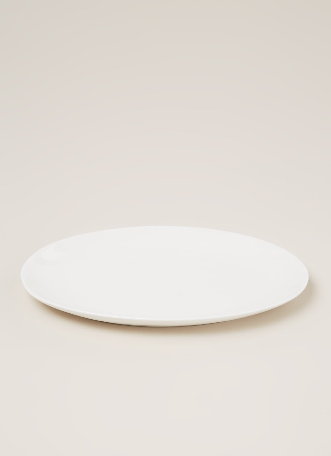 vtwonen Basic serveerschaal 25 cm - voorkant 2 wit
