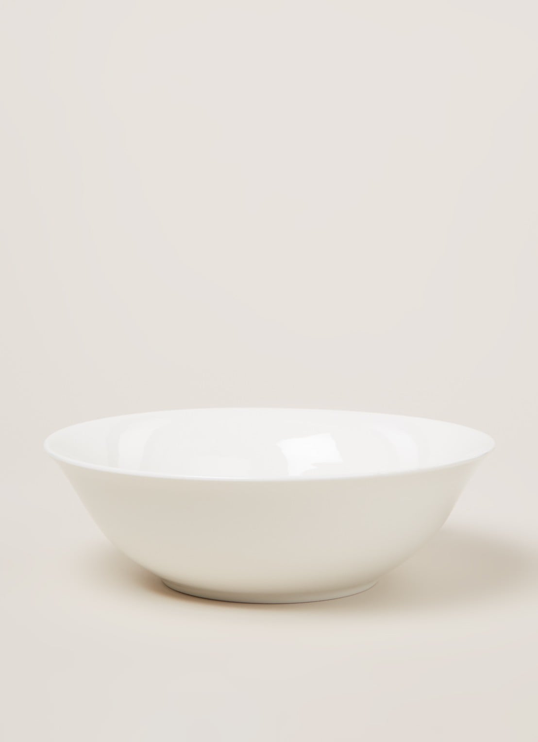vtwonen Basic serveerschaal 25 cm - voorkant 2 wit