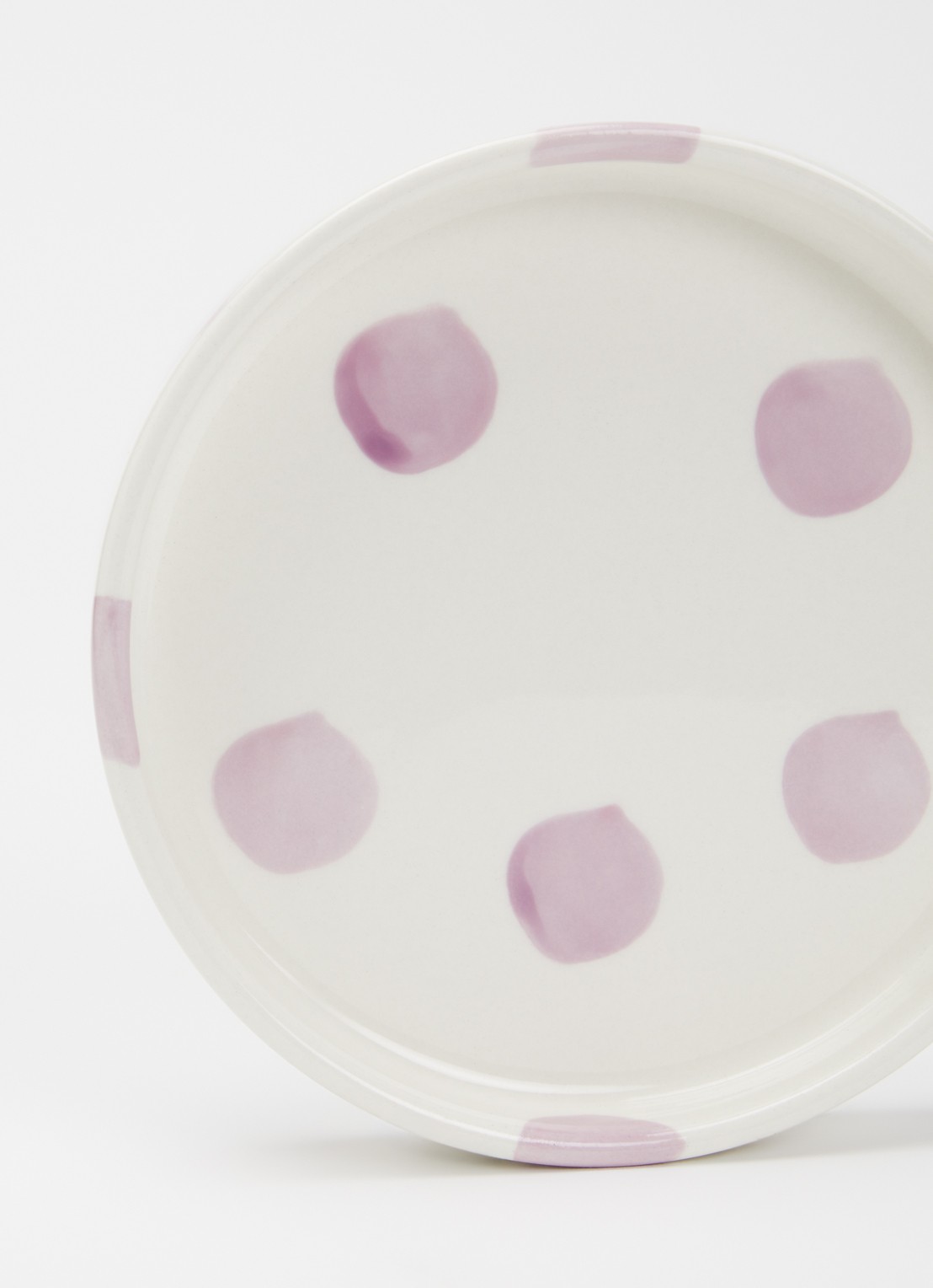 vtwonen Dots gebaksbordje 13 cm  - detail 3 lila