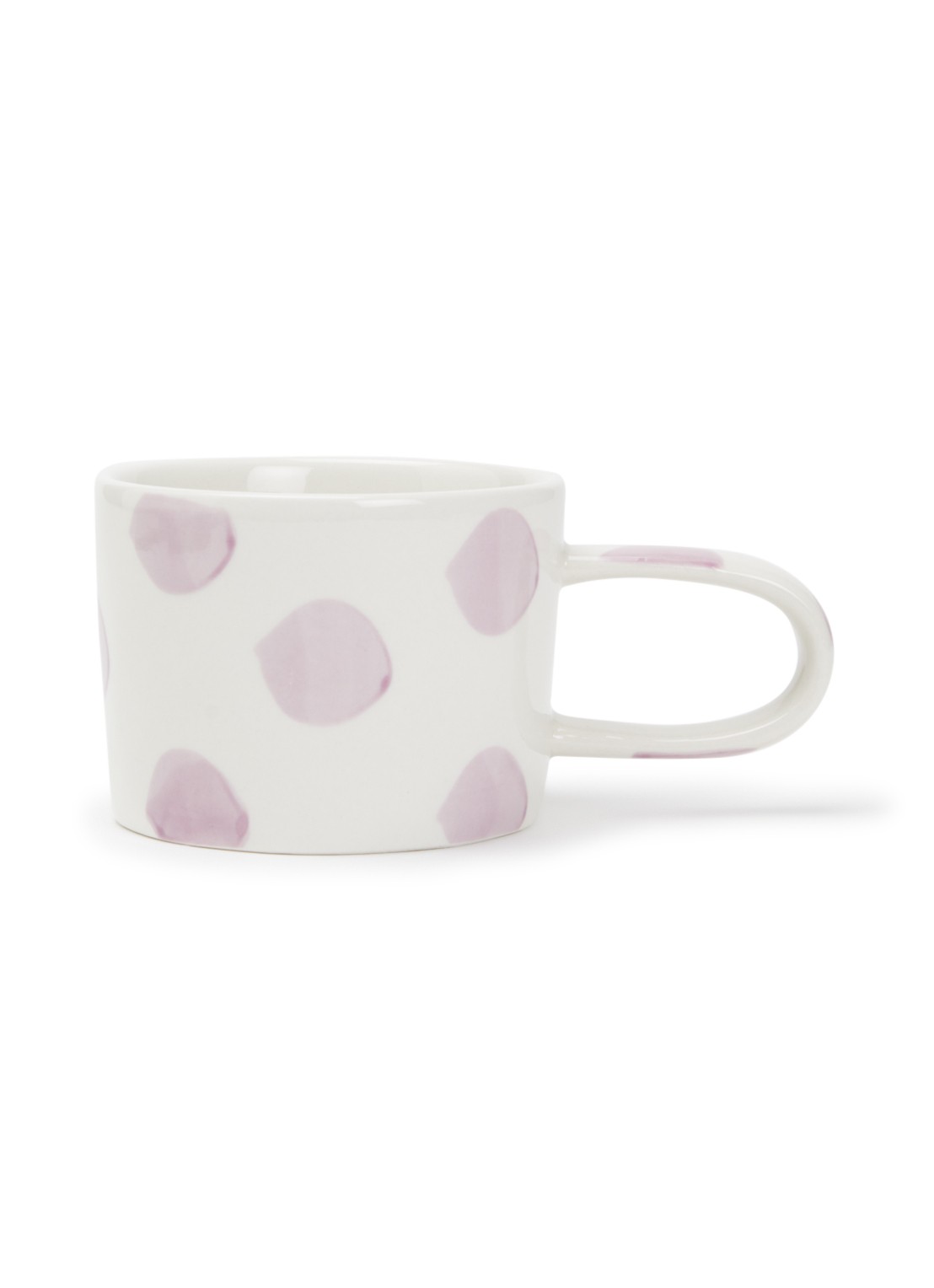 vtwonen Dots mok 35 cl  - voorkant lila