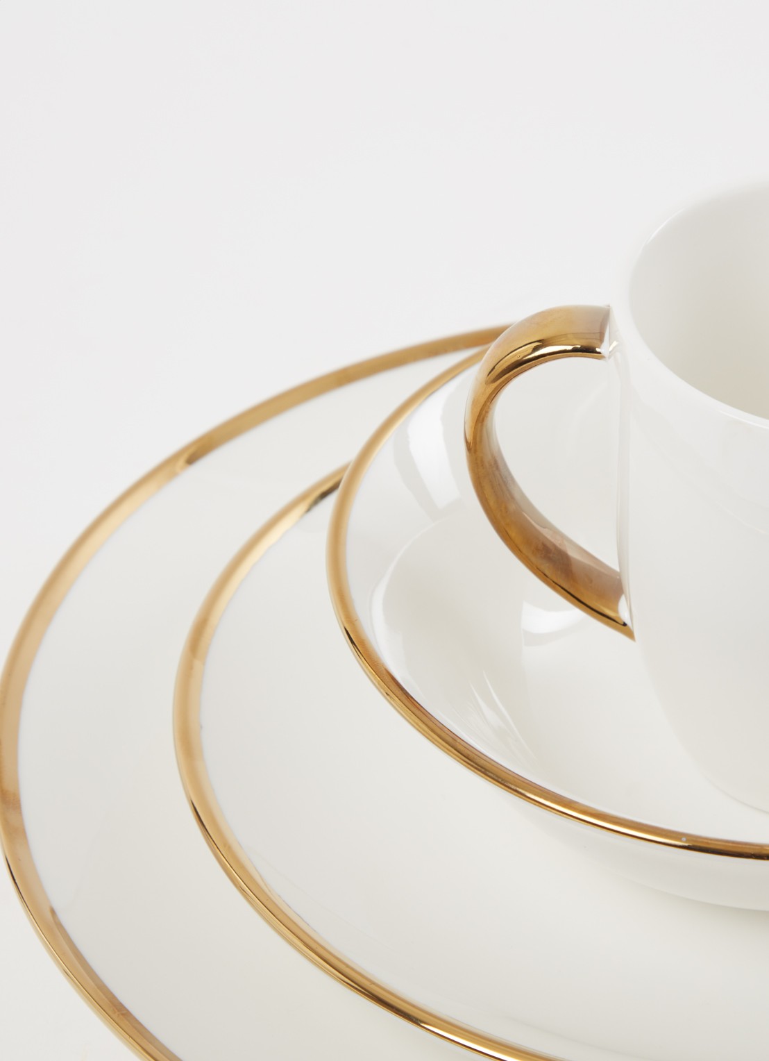 vtwonen Gold Dinnerware Raw serviesset 16-delig - detail 3 goud