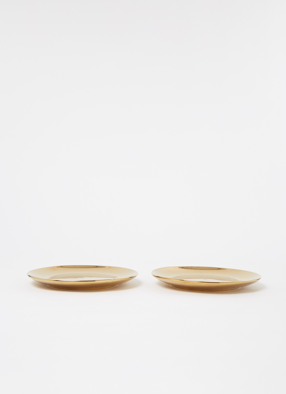 vtwonen Gold ontbijtbord 20 cm set van 2 - voorkant 2 goud