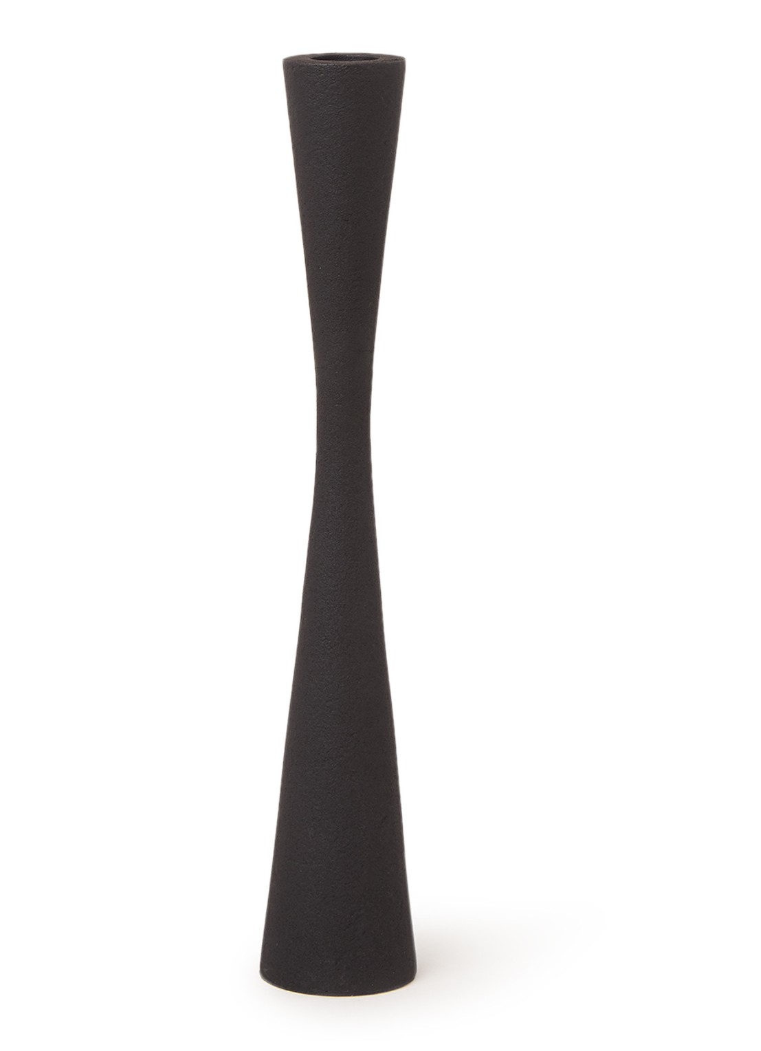 vtwonen Metal Black XL kandelaar 30 cm - voorkant zwart