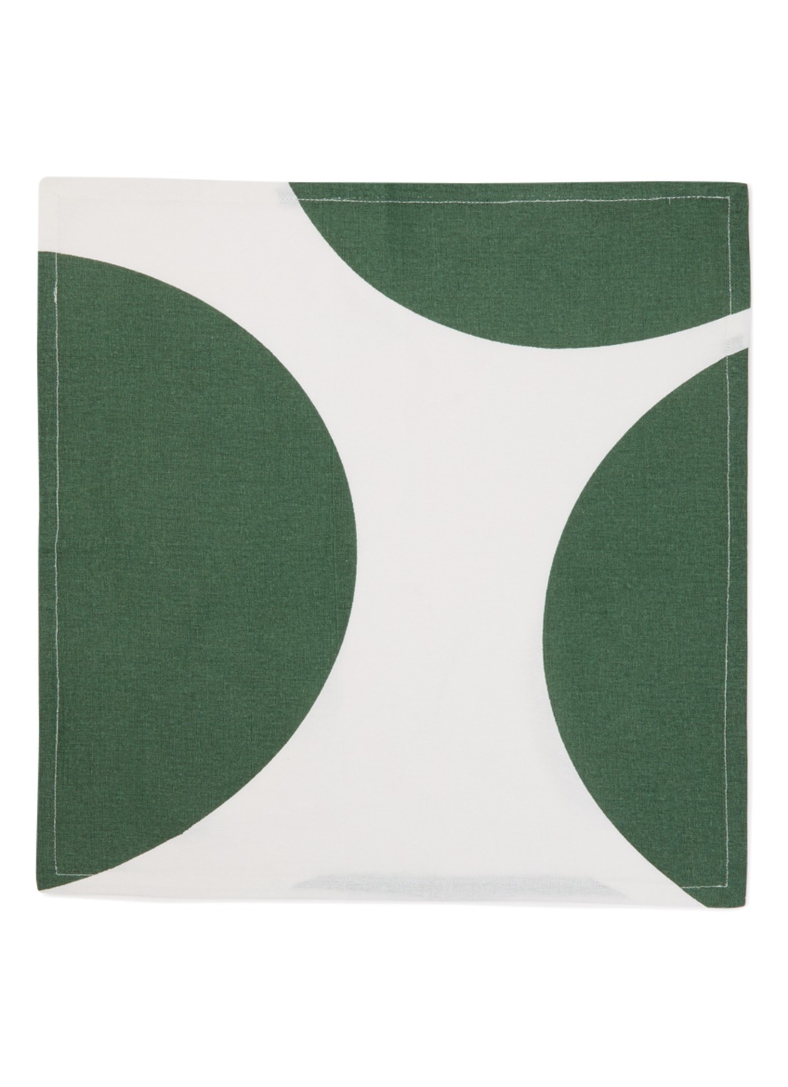 vtwonen Servet met stippendessin 40 x 40 cm set van 4  - voorkant groen
