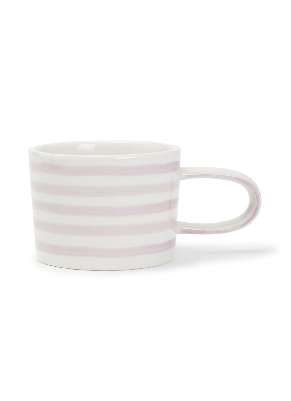 vtwonen Stripes mok 35 cl  - voorkant lila