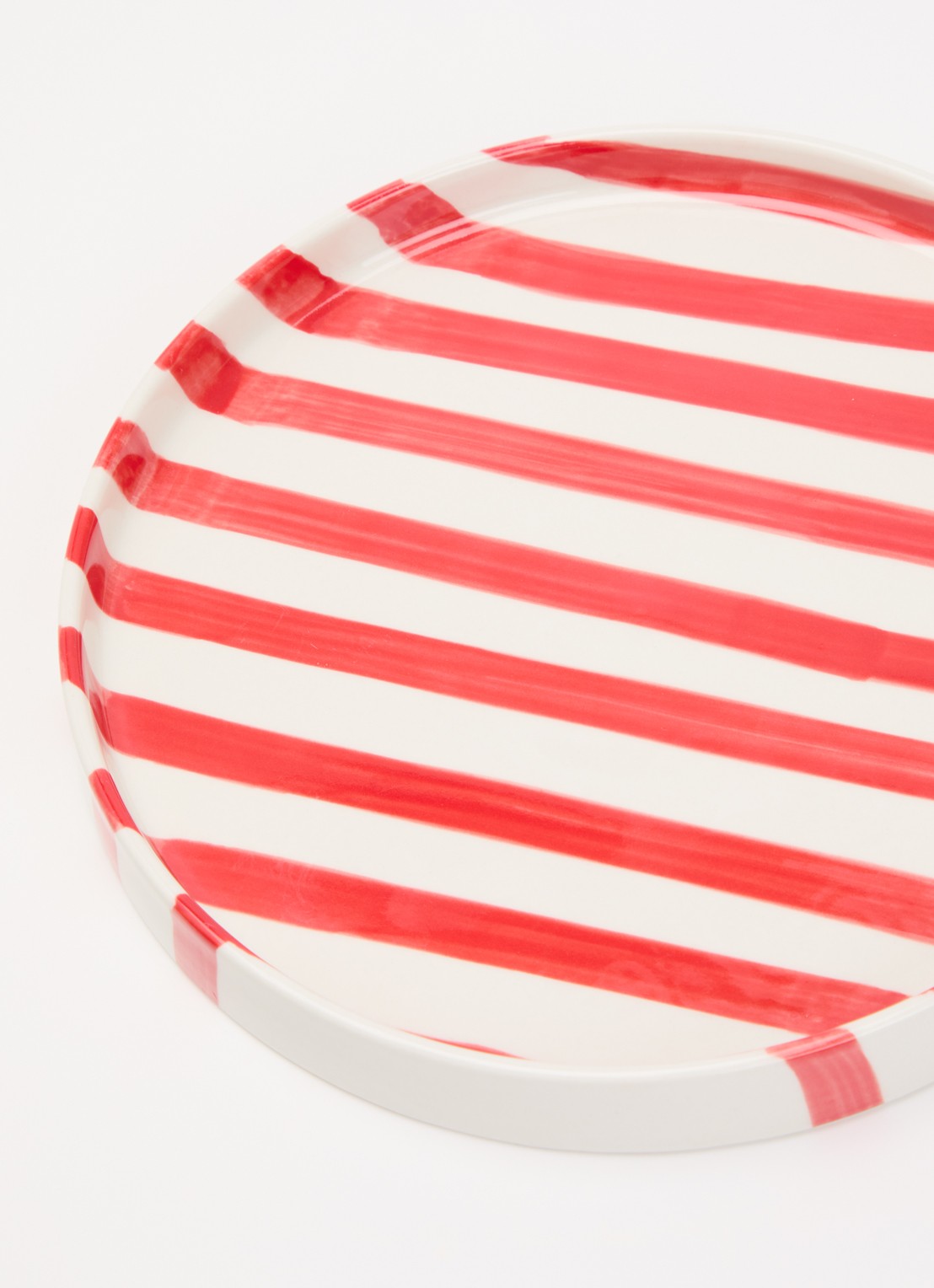 vtwonen Stripes ontbijtbord 20 cm  - detail 3 rood