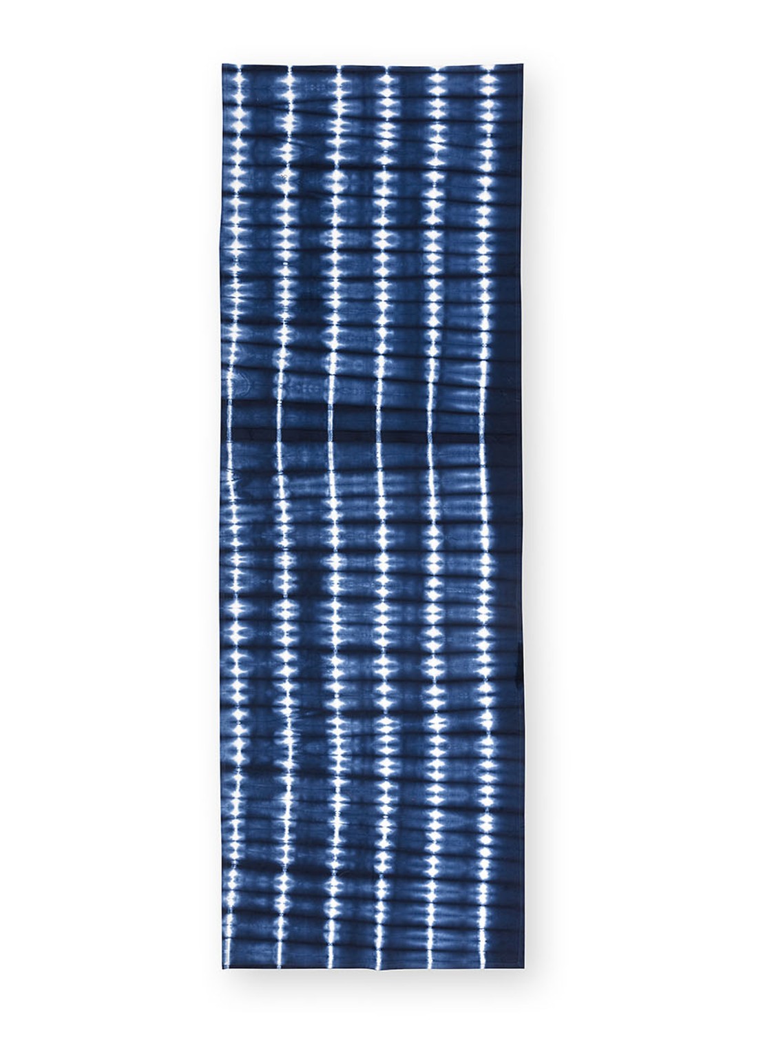 vtwonen Tafelloper met tie-dye dessin 60 x 180 cm - voorkant 4 donkerblauw