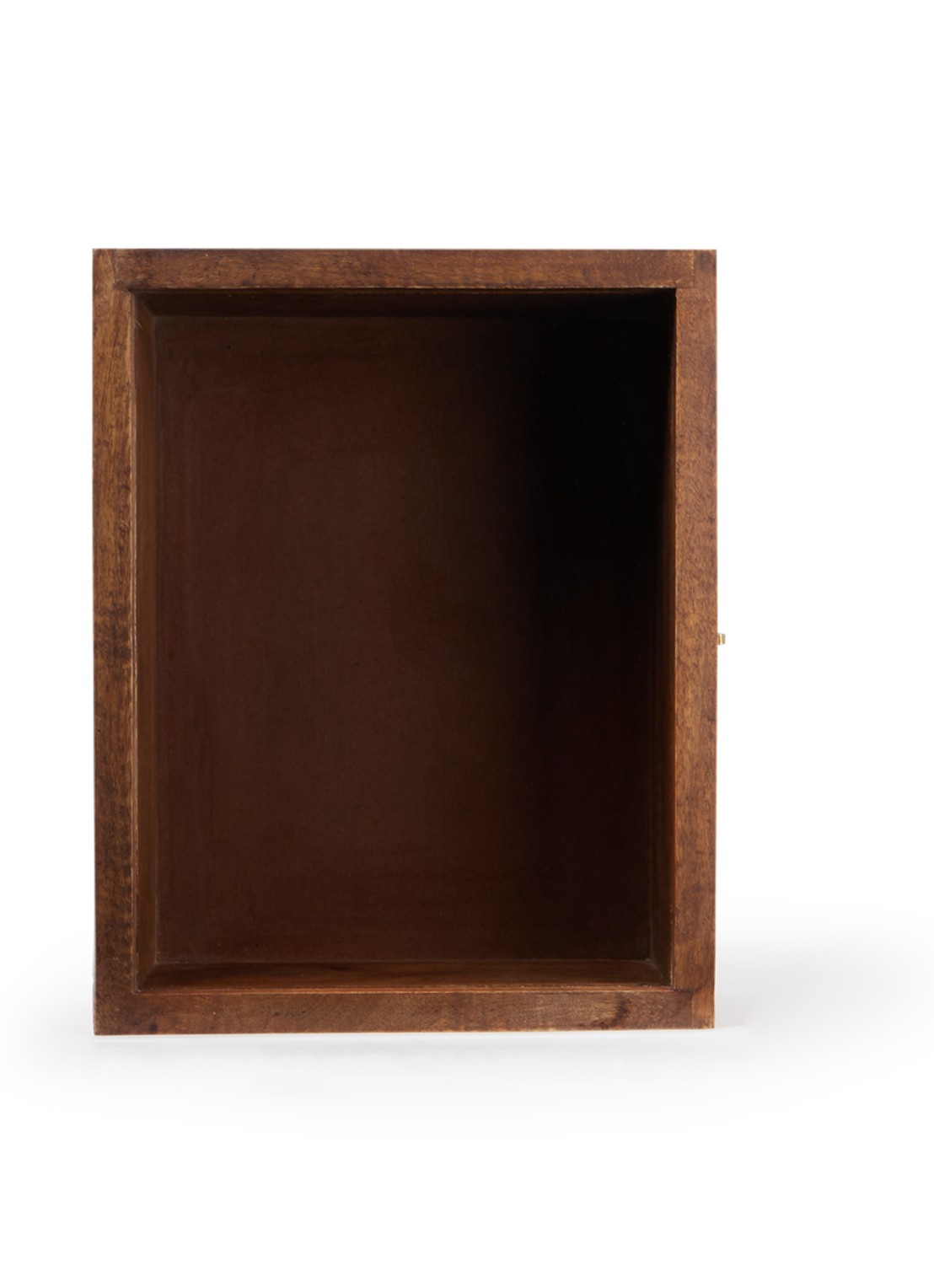 vtwonen Wandkastje L 42 x 33 cm  - voorkant bruin