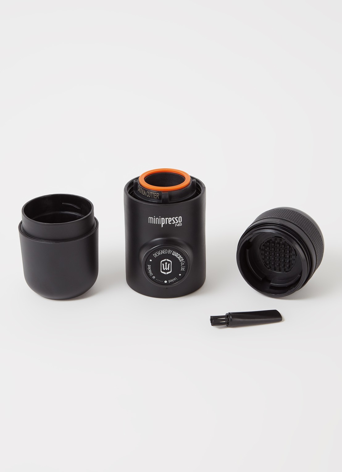 Wacaco Minipresso draagbare espresso machine - detail zwart