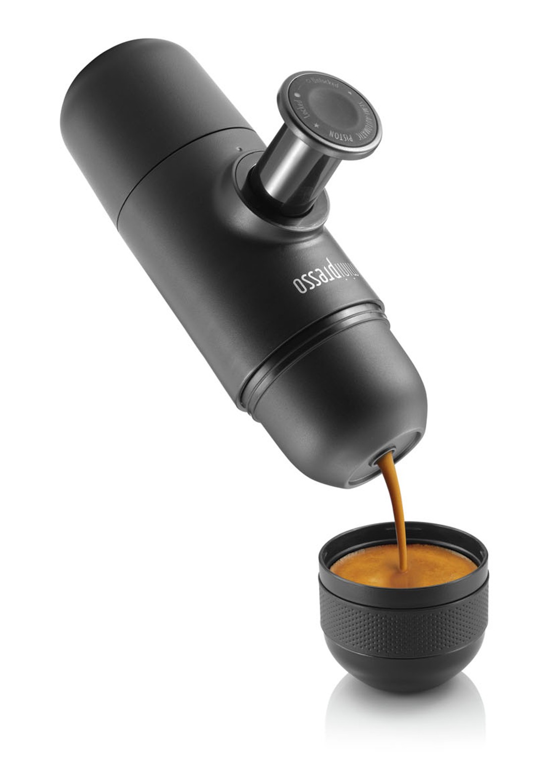 Wacaco Minipresso draagbare espresso machine - detail 2 zwart