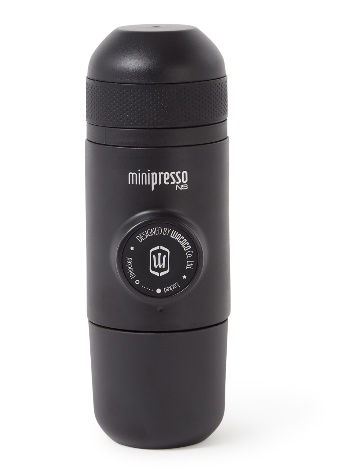 Wacaco Minipresso draagbare espresso machine - voorkant 6 zwart