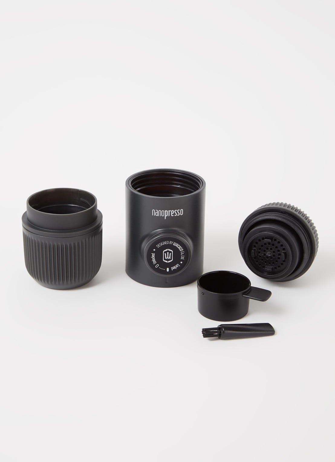 Wacaco Nanopresso draagbare espressomachine - detail zwart