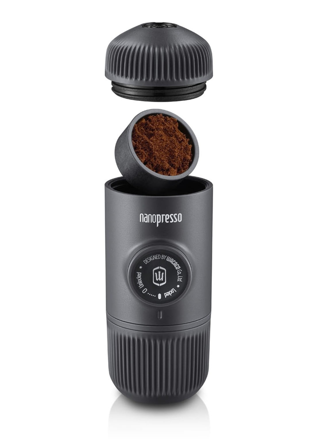 Wacaco Nanopresso draagbare espressomachine - voorkant 7 zwart