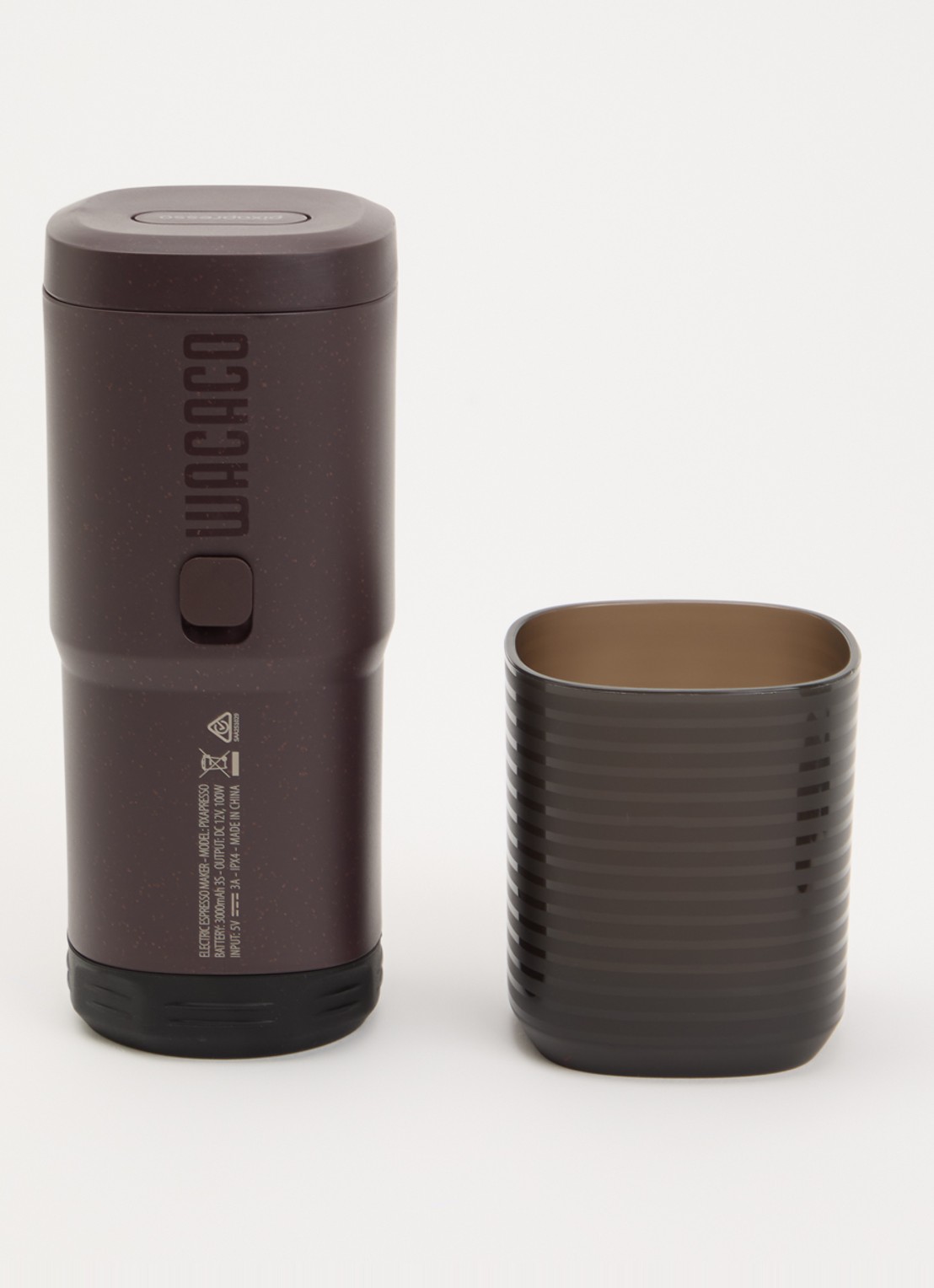 Wacaco Pixapresso draagbare espressomachine - voorkant 2 donkerbruin