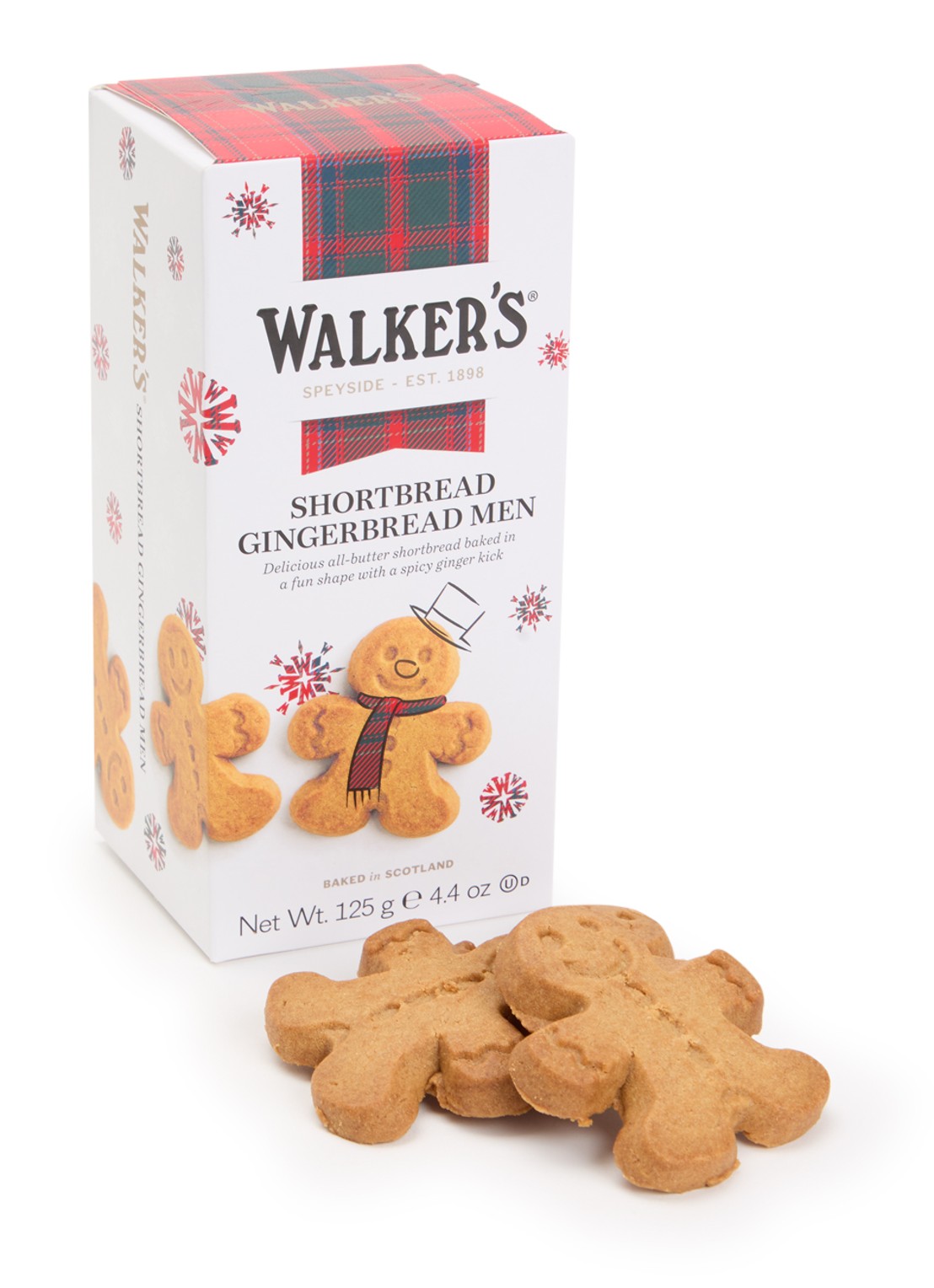 Walkers Gingerbread Men zandkoekjes 125 gram - voorkant undefined
